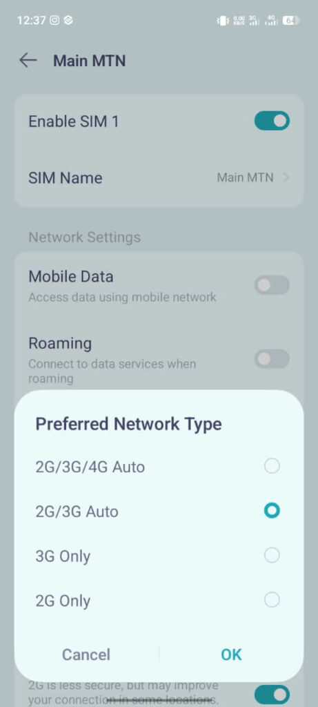 click 3G only to save battery
