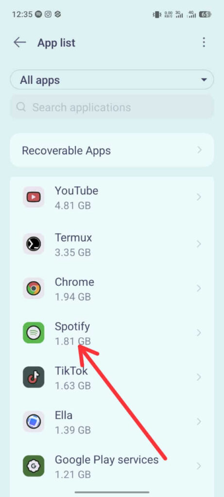 Click Spotify